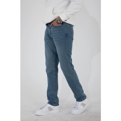 Dewberry 23648 Regular Fit Stretchy Hlt Denim Mens Jeans-BLUE Cene
