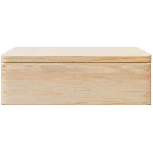 VidaXL Drvena kutija s poklopcem 40x30x13 cm Puno drvo Bor Slike