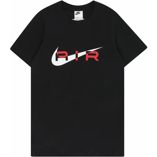 Nike Sportswear Majica 'AIR' crvena / crna / bijela