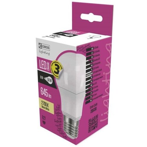 Emos led sijalica classic A60 8W E27 ww ZQ5130 Slike