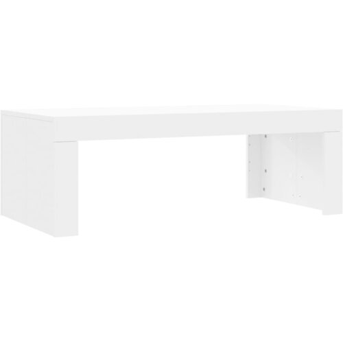 Maison Chic Klubska mizica - kavna mizica - Nizka mizica bela 102x50x36 cm inženirski les, (21753677) Slike