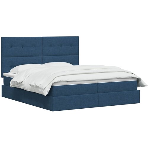  s od storage s uzglavljem Plava 200 x 200 cm Tkanina Slike