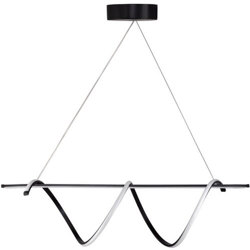 Opviq tauri black-yellow light black chandelier Cene