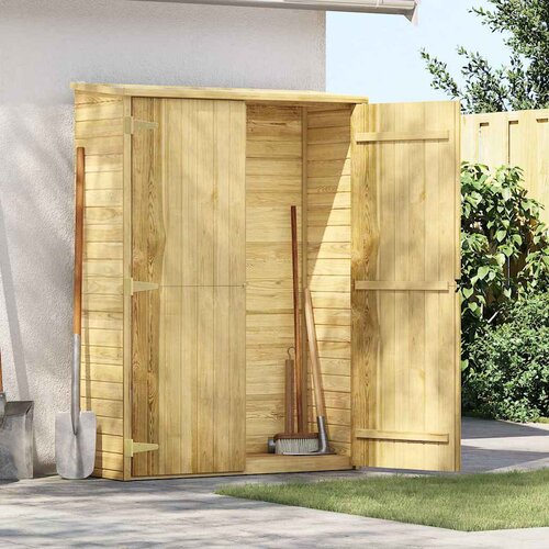 vidaXL Vrtna lopa za orodje 123x50x171 cm impregnirana borovina Cene
