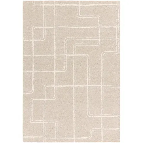 Asiatic Carpets Bež ročno tkana volnena preproga 160x230 cm Ada –