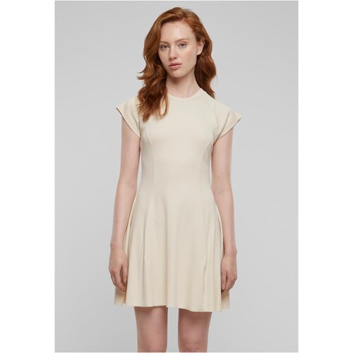 UC Ladies Women's Skater Rib dress - beige Slike