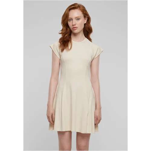 UC Ladies Women's Skater Rib dress - beige