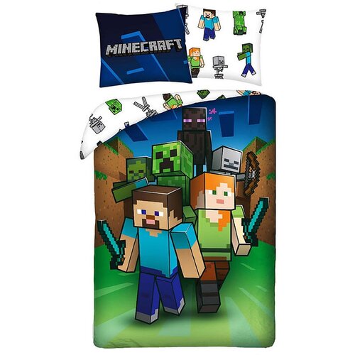 Minecraft obostrana posteljina 140x200 | shoptok.hr