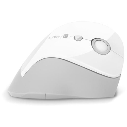 Connect IT CMO-2700-WH - Ergonomski bežični mi&scaron; 800/1200/1600 DPI 1xAA beli Cene