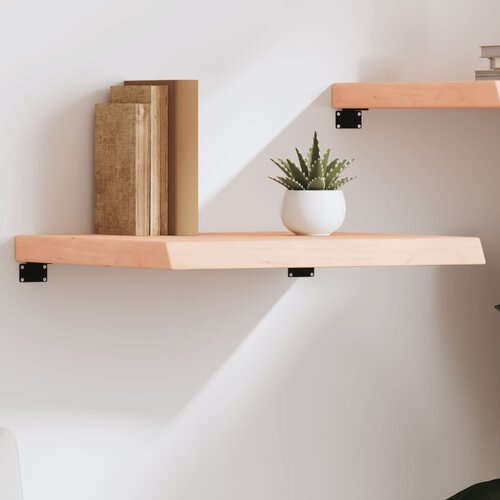 VidaXL Zidna polica 60x60x(2-6) cm neobrađena masivna hrastovina Slike