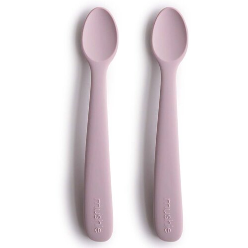Mushie Silicone Feeding Spoons žličica Soft Lilac 2 kom Slike