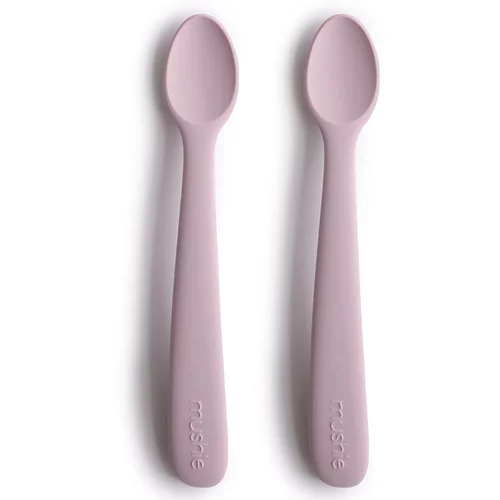 Mushie Silicone Feeding Spoons žlička Soft Lilac 2 kos
