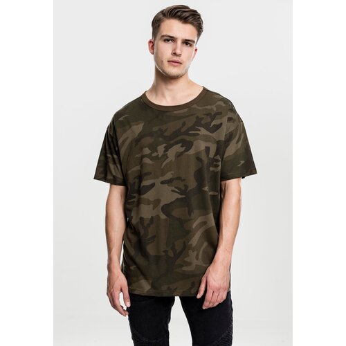 Urban Classics Camo Oversized Tee Olive Camo Cene