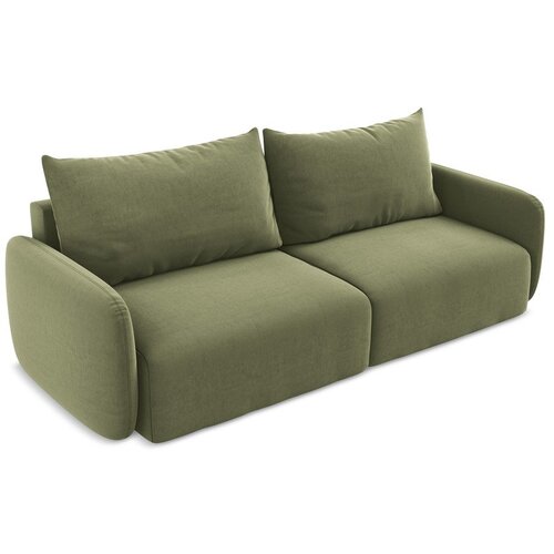 Makamii Zelena bar&amp;scaron;unasti sklopiva/s prostorom za odlaganje sofa 238 cm Kalena &amp;ndash; Slike