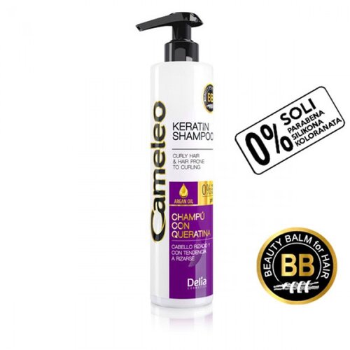 Delia Šampon sa keratinom i arganovim uljem za kovrdžavu kosu bez sulfata CAMELEO BB ANTI FRIZZ 250ml Cijene