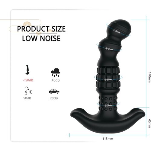 Zenn stimulator prostate P012 black Slike
