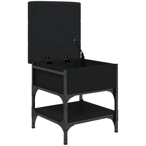  Klupa za cipele crna 42 x 42 x 45 cm od konstruiranog drva Slike
