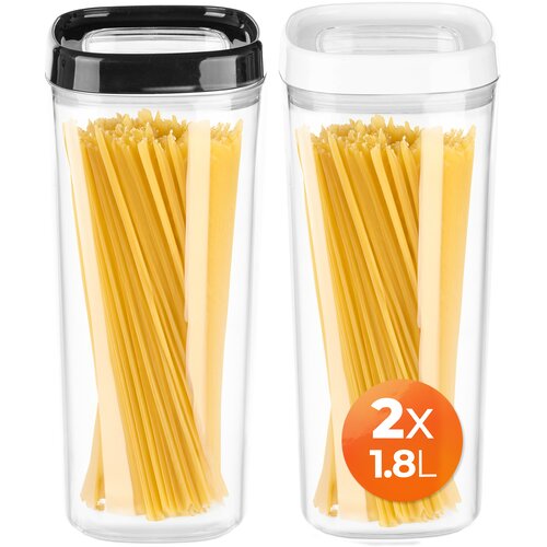 KADAX Posoda za živila za razsute izdelke, testenine, plastični pokrov, 1,8 l, komplet, (5000354973) Cene