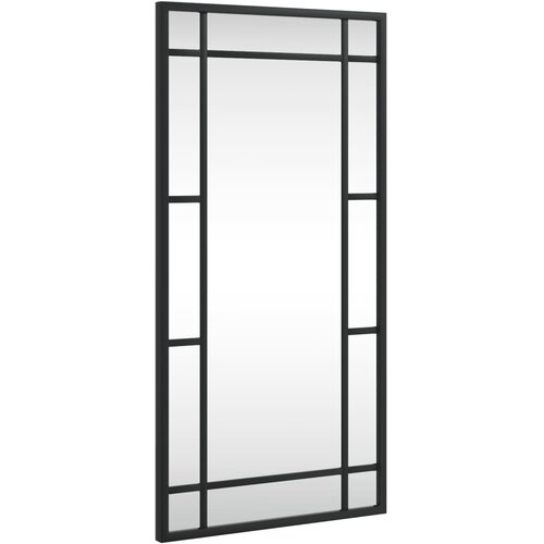 Maison Chic Stensko Ogledalo - Zrcalo - Kozmetično ogledalo črno 30x60 cm pravokotno železo, (21698101) Cene