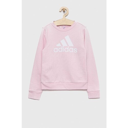 Adidas Dječja dukserica G BL boja: ružičasta, s tiskom Slike