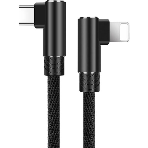 Kabel Lightning na Type-C Elbow crni 1m Cene