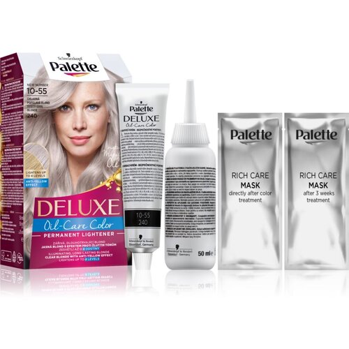 Schwarzkopf Palette Deluxe permanentna barva za lase odtenek 10-55 240 Dusty Cool Blonde Cene