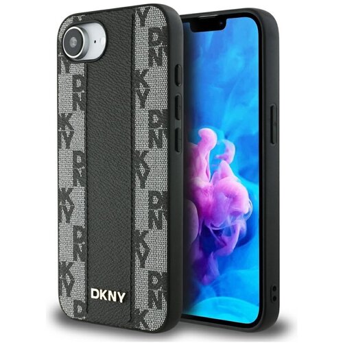 Dkny OVITEK ZA IPHONE 16E USNJEN ZA MAGSAFE KARIRANO RAZLIČICO, (5000010197) Slike