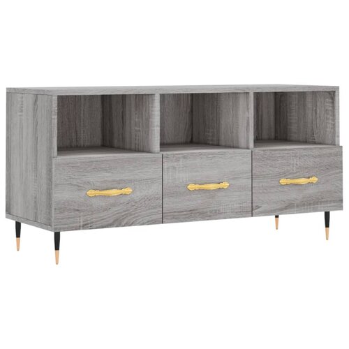 Maison Chic TV omarica - TV enota - Televizijska omarica siva sonoma 102x36x50 cm inženirski les, (21701843) Cene