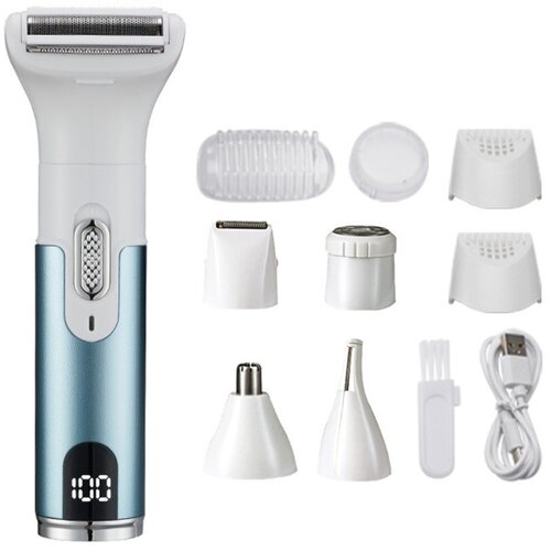 INF Digitalni 5-v-1 električni strižnik – USB polnljiv set za urejanje Blue, (5000339574) Cene