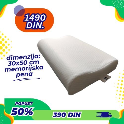 Zotrix dreamory comfort anatomski jastuk 30x50 Cene