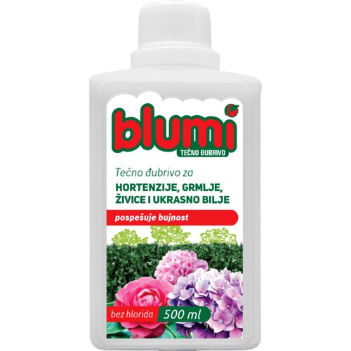 Blumi hortenzija tečno đubrivo za ukrasno grmlje 0.5 l Slike