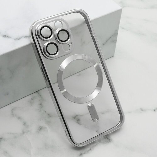  Maska camera protect magsafe za iphone 14 pro (6.1) srebrna Slike
