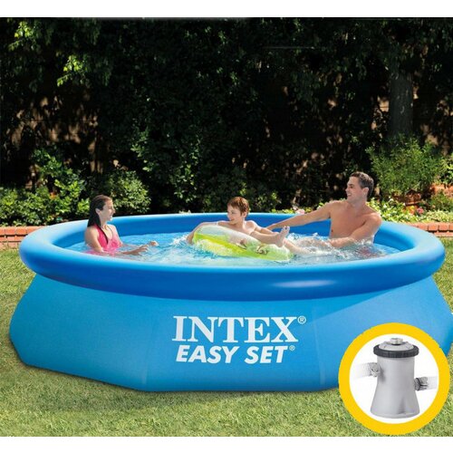 Intex easy set porodični bazen na naduvavanje sa filter pumpom 305 x 61 cm ( 28118 ) Slike