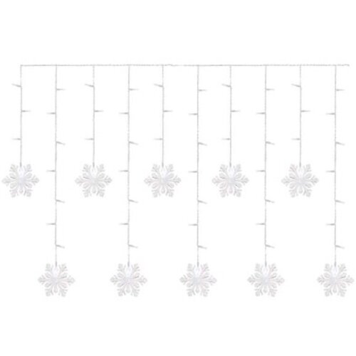 Emos LED božični zastor &amp;ndash; snežinke, 135x50 cm, DCGW13 Slike