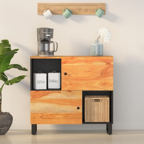 vidaXL Komoda s 2 vrata 80 x 33 x 75 cm od masivnog drva bagrema Cene
