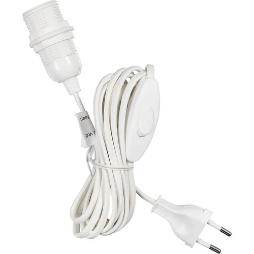 Saico 559091 priključni set za božićnu zvijezdu N/A bijela Priključni kabel 4m, E14 bijele boje