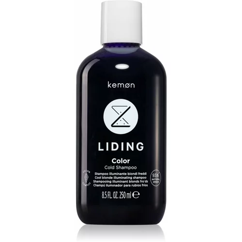 Kemon Liding Color Cold Shampoo šampon za nevtralizacijo rumenih tonov 250 ml