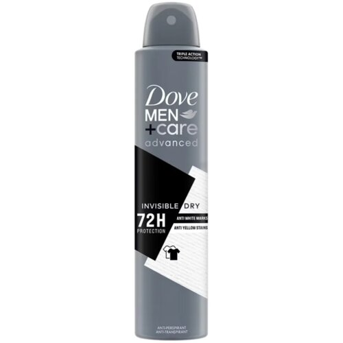 Dove MEN Dezodorans Invisible Dry 200ml Slike