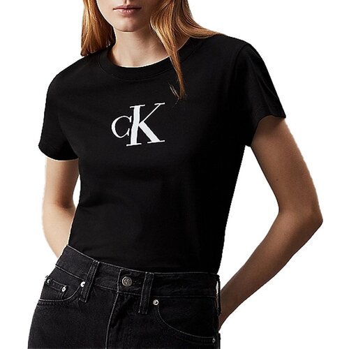 Calvin Klein ženska majica satin ck slim tee J20J2223430GO Slike