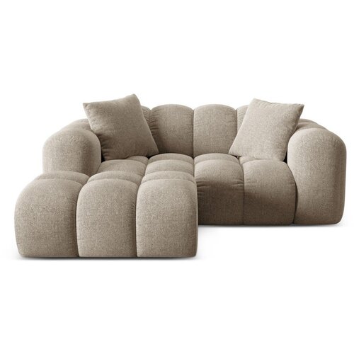 Cosmopolitan Design Svjetlo smeđa kutna garnitura od šenila (s lijevim kutom/s ležaljkom) Treno – Cijene