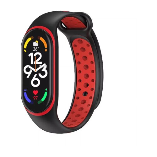 Xiaomi narukvica za smart watch mi band M7 crno crvena Cene