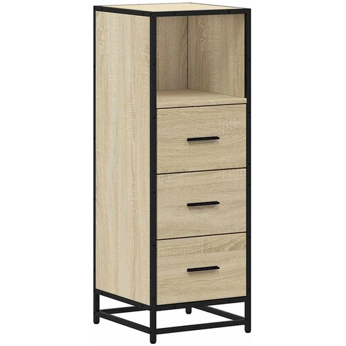 Maison Chic Kopalniška omarica - Kopalniški kabinet sonoma hrast 35x37,5x100 cm inženirski les, (21794675) Cene