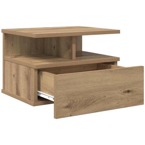  Lebdeća noćna ormarić 2 pcs Umjetnički hrast 40 x 31 x 28 cm Slike