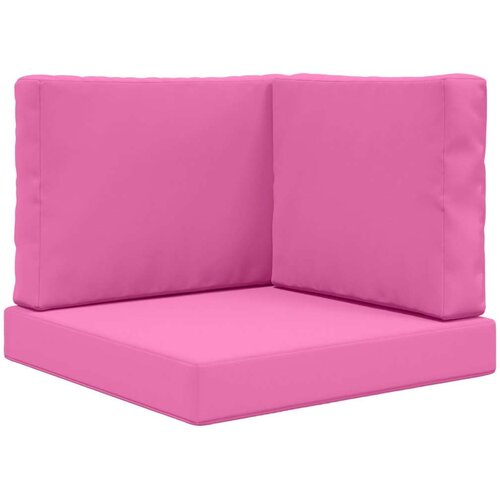  Jastuk za vanjsku sofU 3 pcs Ružičasta Poliester - Ružičasta 60 x 60 cm 1x sjedalo +1x naslon +1x bočna strana (3D bez bartaga) Slike