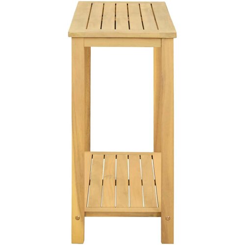  Vrtna konzolna miza s polico Svetla akacija 80 x 35 x 75 cm, (5000285896) Slike