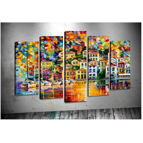 Tablo Center Komplet 5 slik Bright Houses Slike