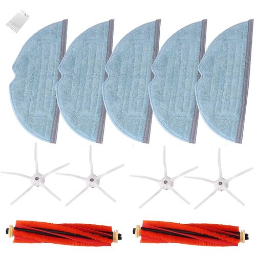 INORCO Mop Cloths Glavna krtača Stranska krtača za Xiaomi Roborock T7 T7plus S7, (21992065) Slike