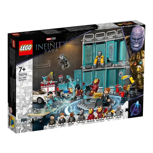 Lego ® super heroes iron manova orožarna 76216
