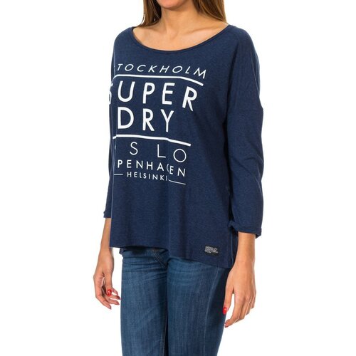 Superdry Puloverji G60119XNS-YJX Modra Slike