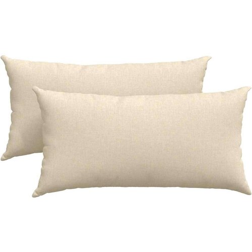 VidaXL jastučići za sofu 2 pcs krema 80 x 40 cm tkanina Slike
